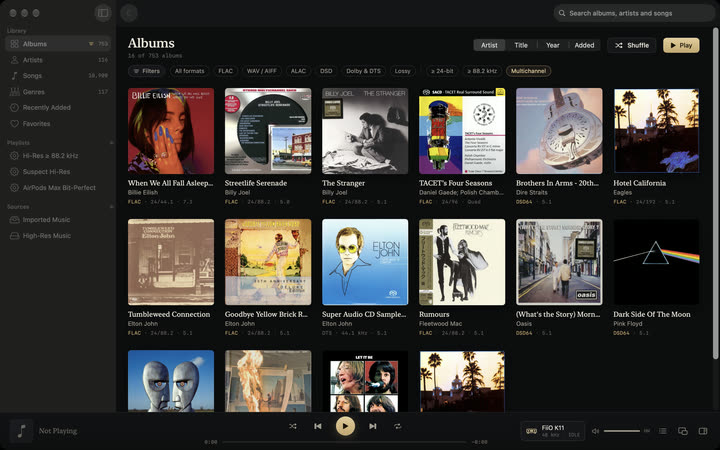 Albums filtered to multichannel